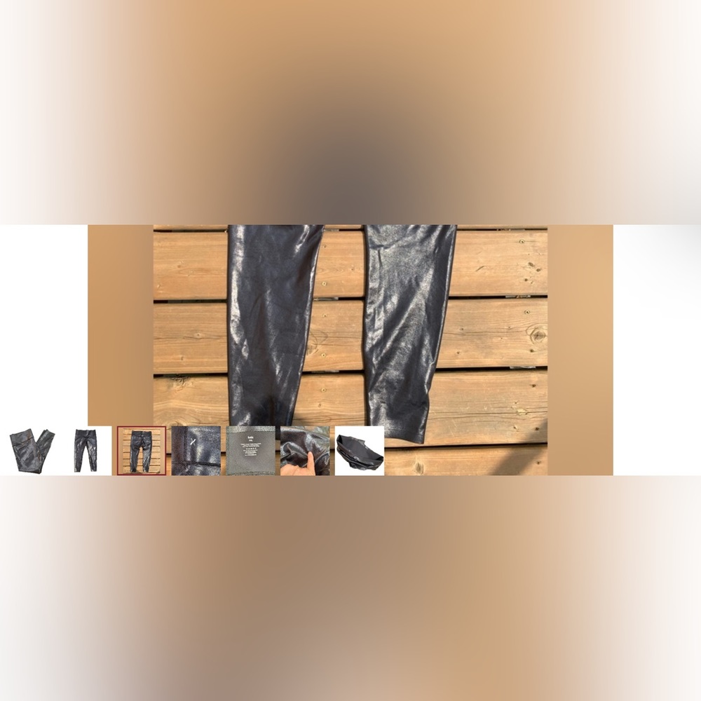 Knix High Rise Contour Waist Faux Leather sz XXL Legging